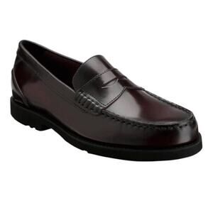 Rockport Shakespeare Circle Burgundy Brush Off Loafers K53881 New 11.5 XW XWide